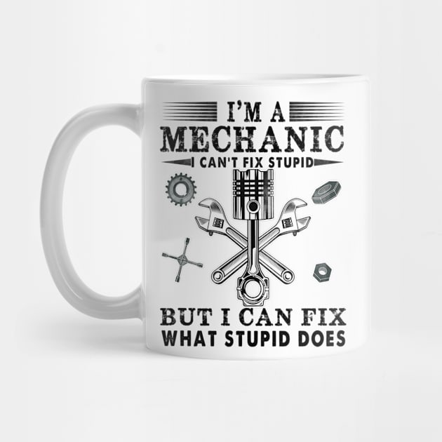 Funny Mechanic For Men Dad Car Auto Diesel Automobile Garage by The Design Catalyst